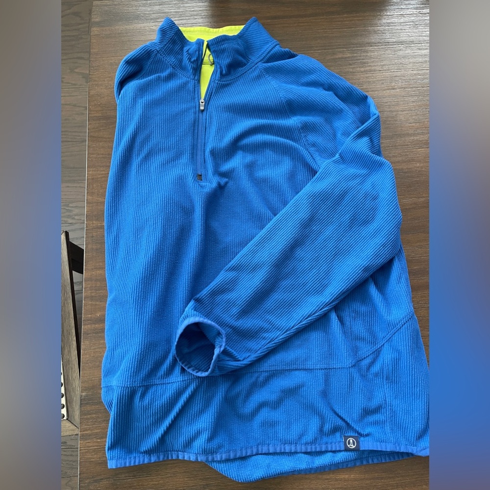 EUC Lands' End Blue Quarter-Zip Pullover